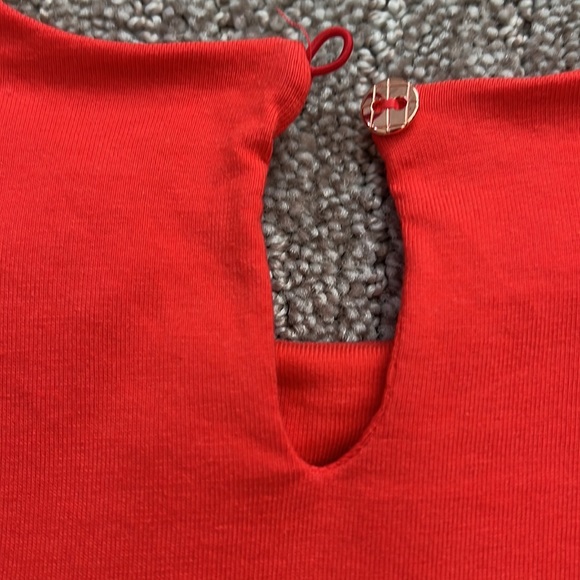 Carrement beau size 8/126 cm like new king sleeve cotton shirt - red/Orange - Picture 4 of 5